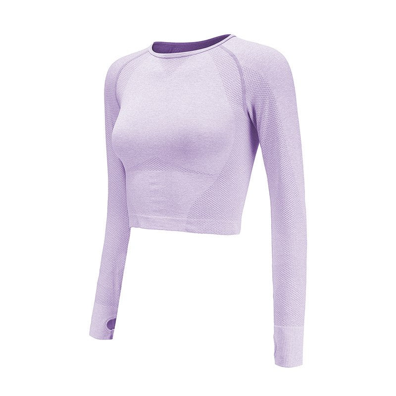 Yoga Long Sleeve Crop Top