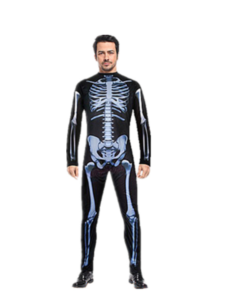 Colorful skeleton costume