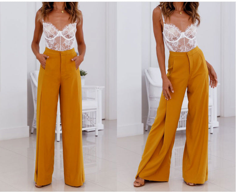 Comfortable High Waist Wide Leg casual pants