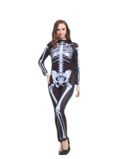 Colorful skeleton costume