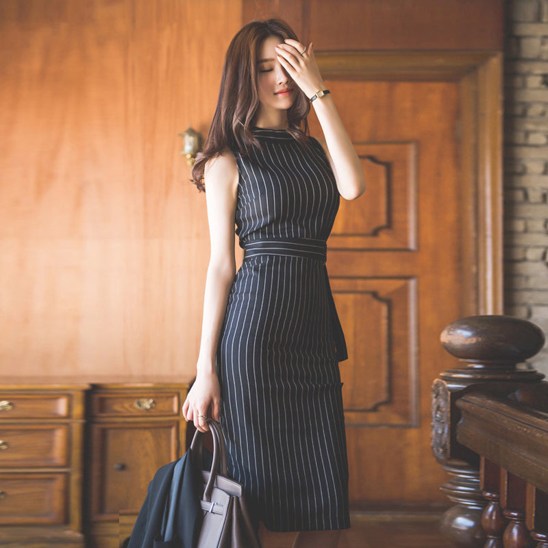 Pin striped dress