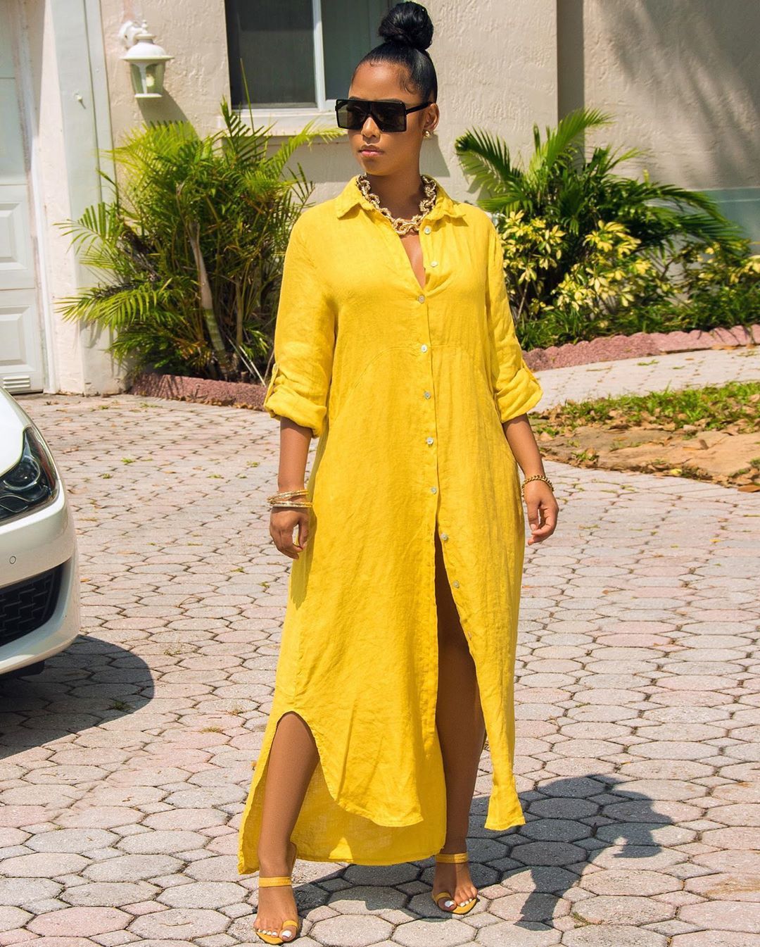 Loose Long Shirt Dress