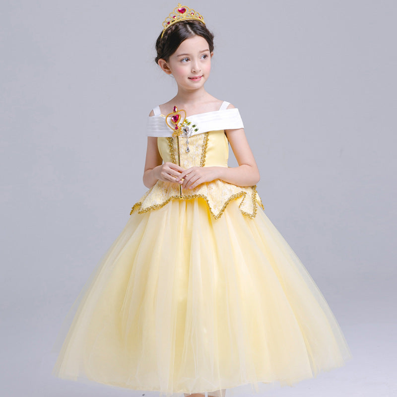 Princess Aurora Dress Girls Halloween Costume