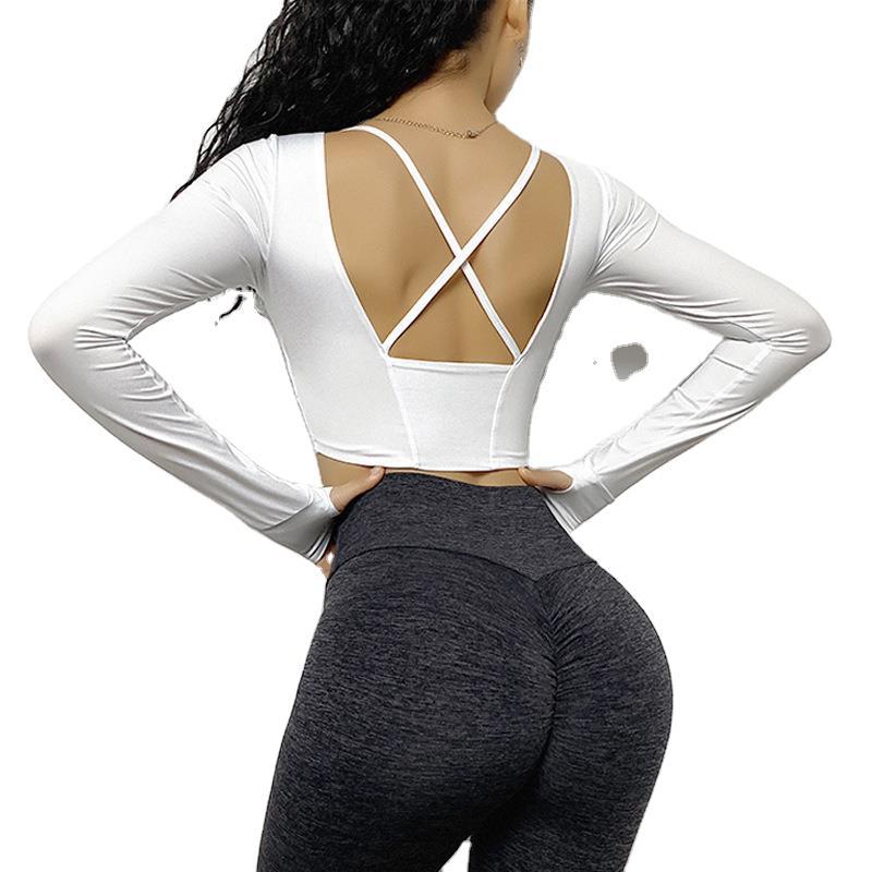 Long sleeve yoga shirt