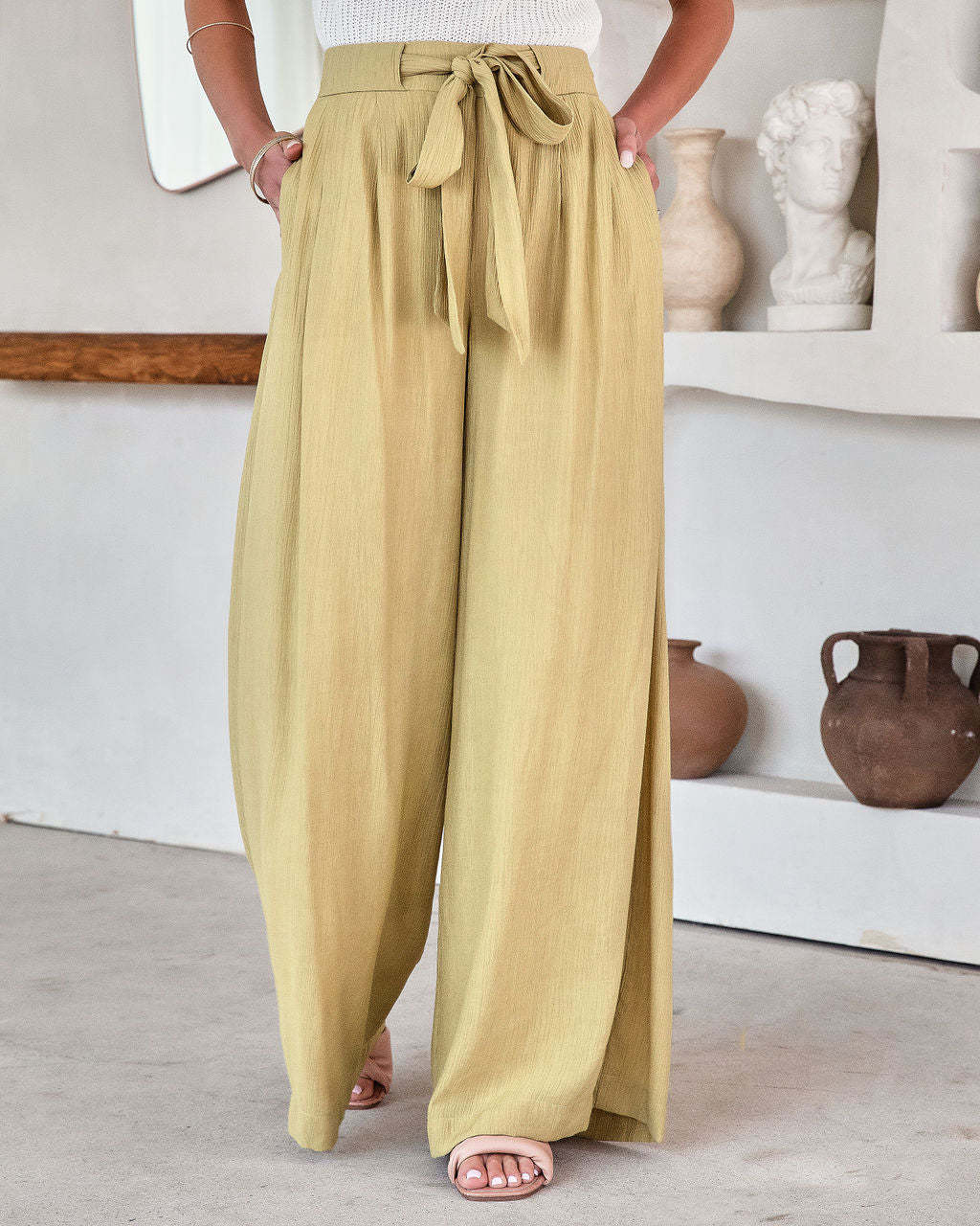 Women's High Waist Wide Leg Pants