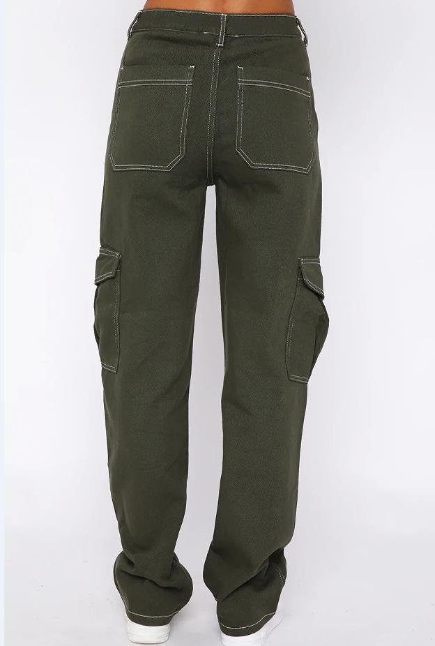 High Waisted Cargo Pants