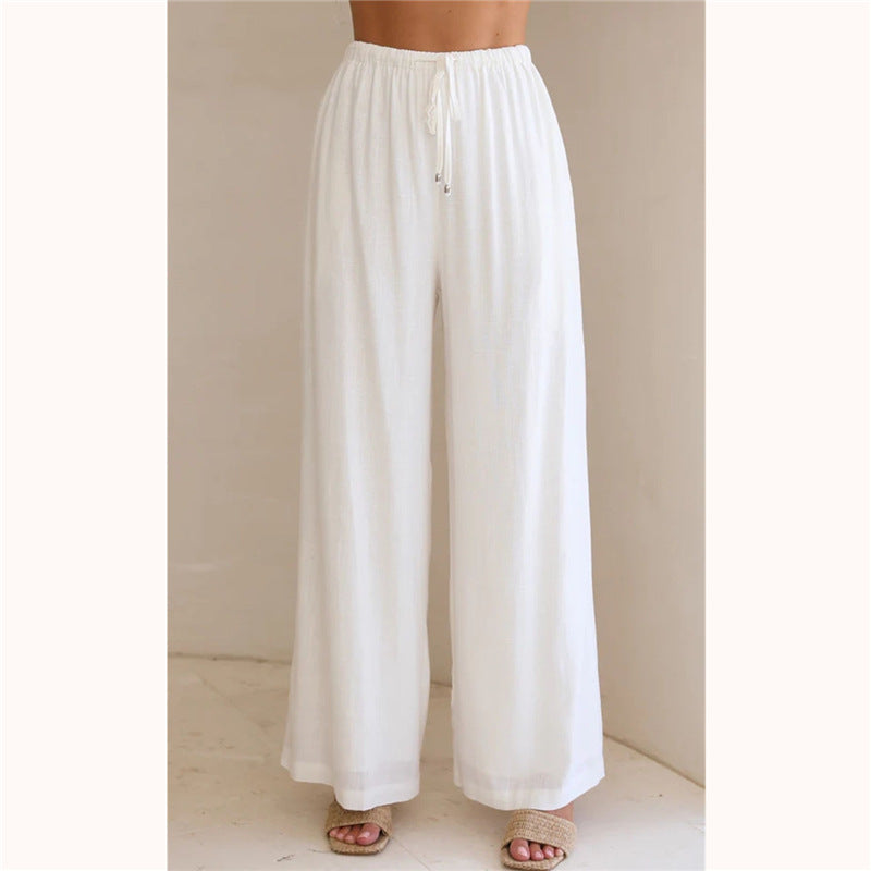 Solid Casual Women's Loose Pants