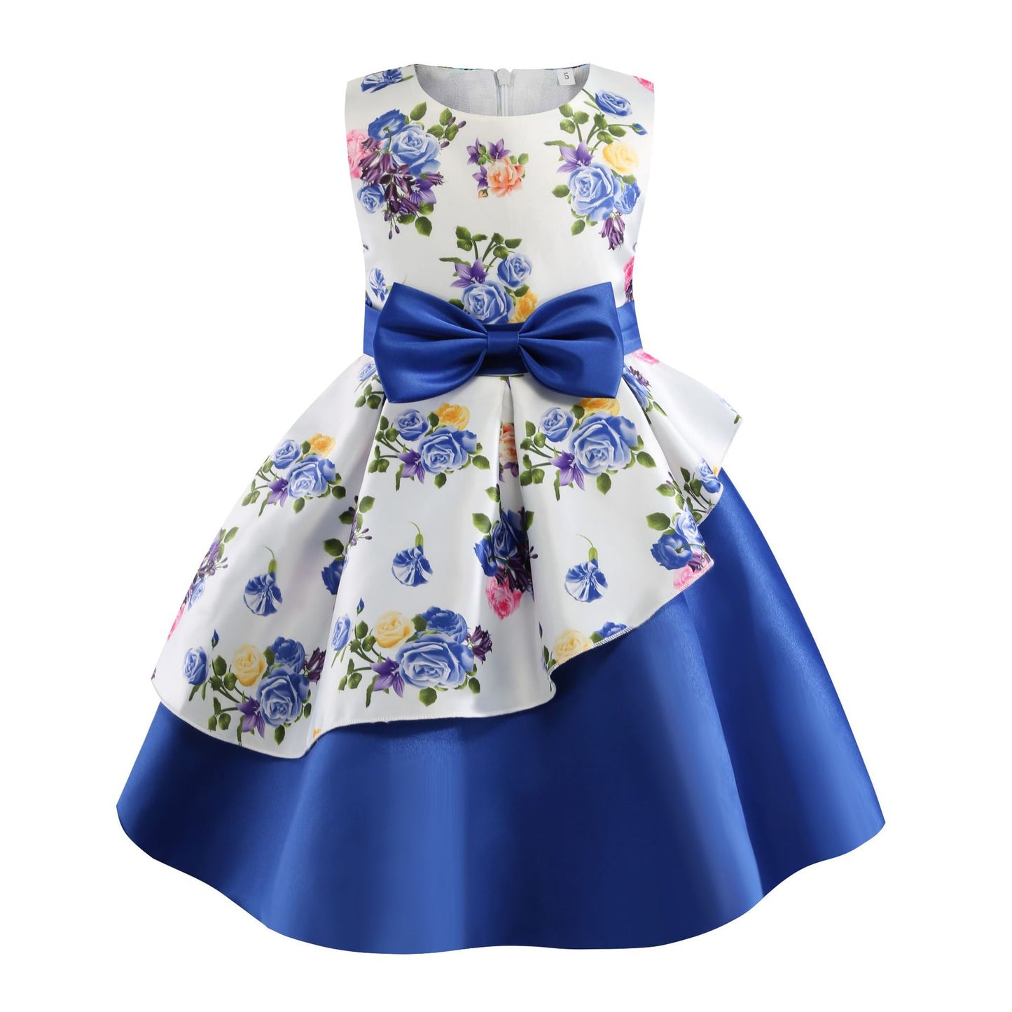 Girl's sleeveless bow dress