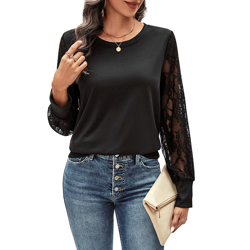 Lace Long-sleeved Shirt