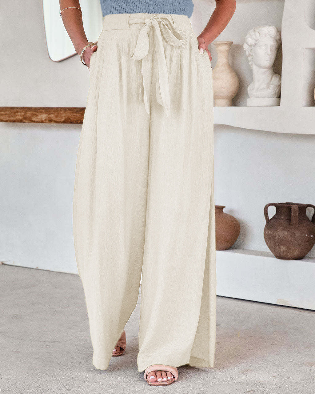 Women's High Waist Wide Leg Pants