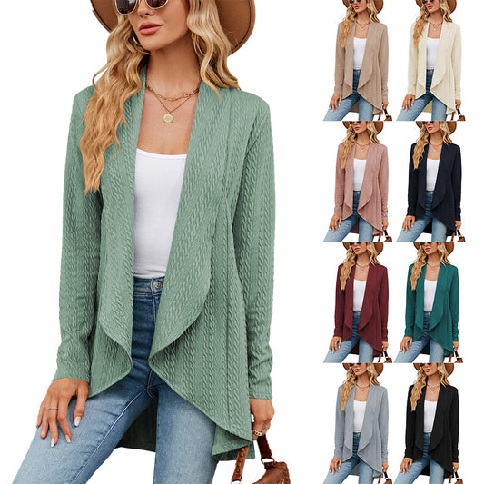 Women's Long Sleeve Cardigan Knitted Jacket