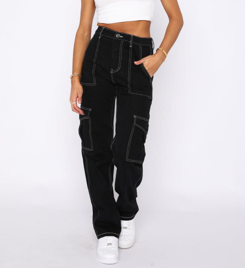 High Waisted Cargo Pants