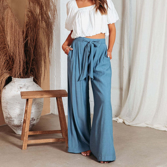 Women's High Waist Wide Leg Pants